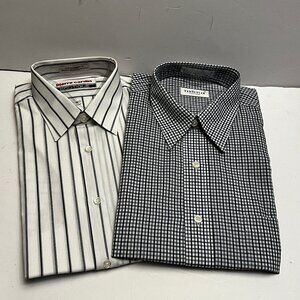 Bundle of 2 Men’s Dress Shirts - Pierre Cardin & Van Heusen - Size 16